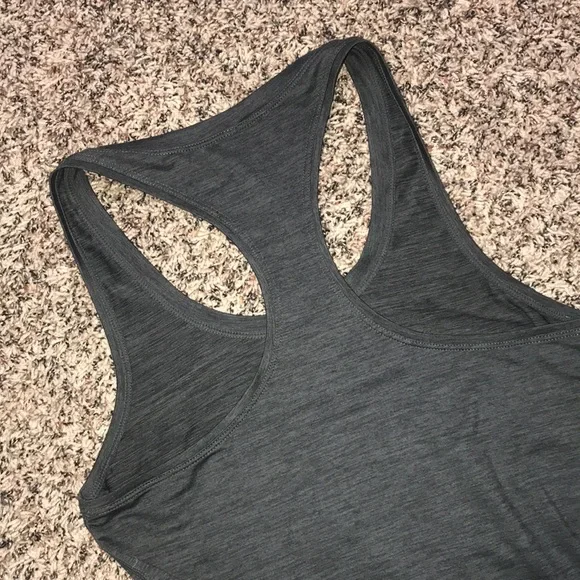 VUORI Performance Lux Racerback Tank Dark Gray 16” P2P | Like New! - Picture 4 of 4
